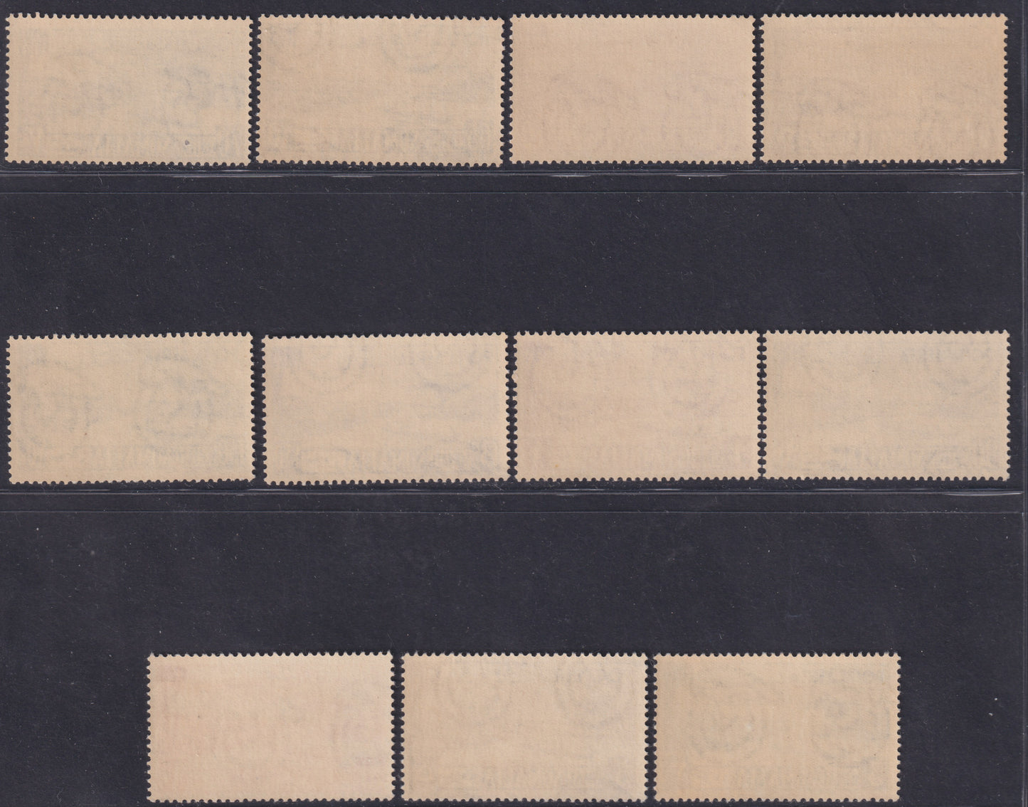 AFIS1 - SOMALIA A.F.I.S. - 1950/51 - Posta Aerea, serie completa di 11 valori nuova con gomma originale integra. (1/11)