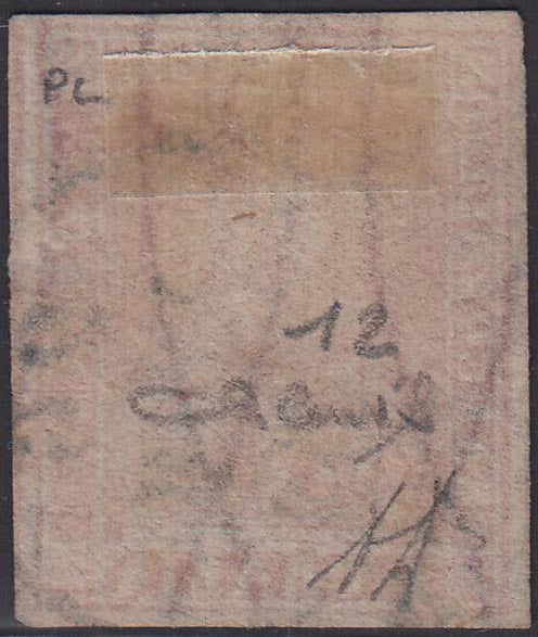 1859 - 1 brown olive grain II table paper of Naples new with original gum (4b)