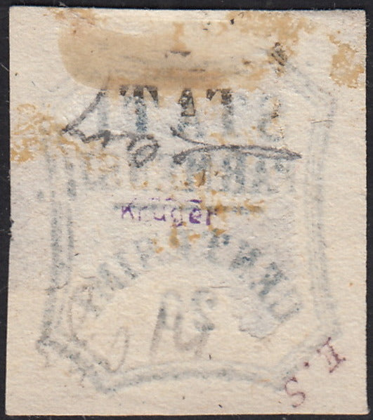 1859 - STATES OF PARME and value in an octagon with curved lines, c. 10 new brown with intact rubber (14).