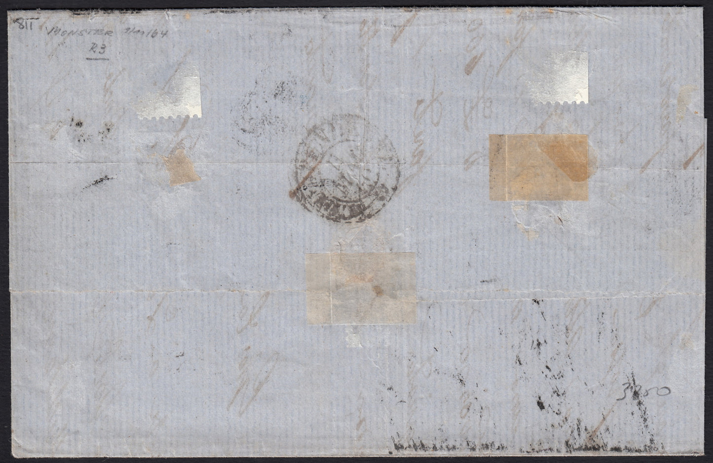 BO257_4 - 1860 - Lettera spedita da Firenze per Viterbo 1/3/60 affrancata con c.40 carminio rosa (21b)