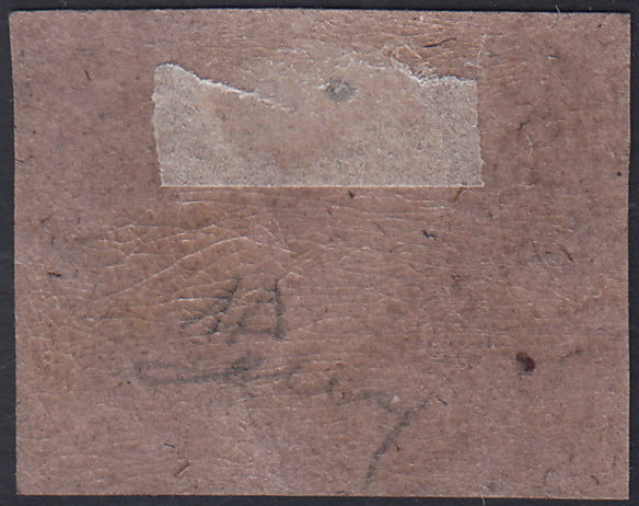 1859 - 1 brown olive grain II table paper of Naples new with original gum (4b)