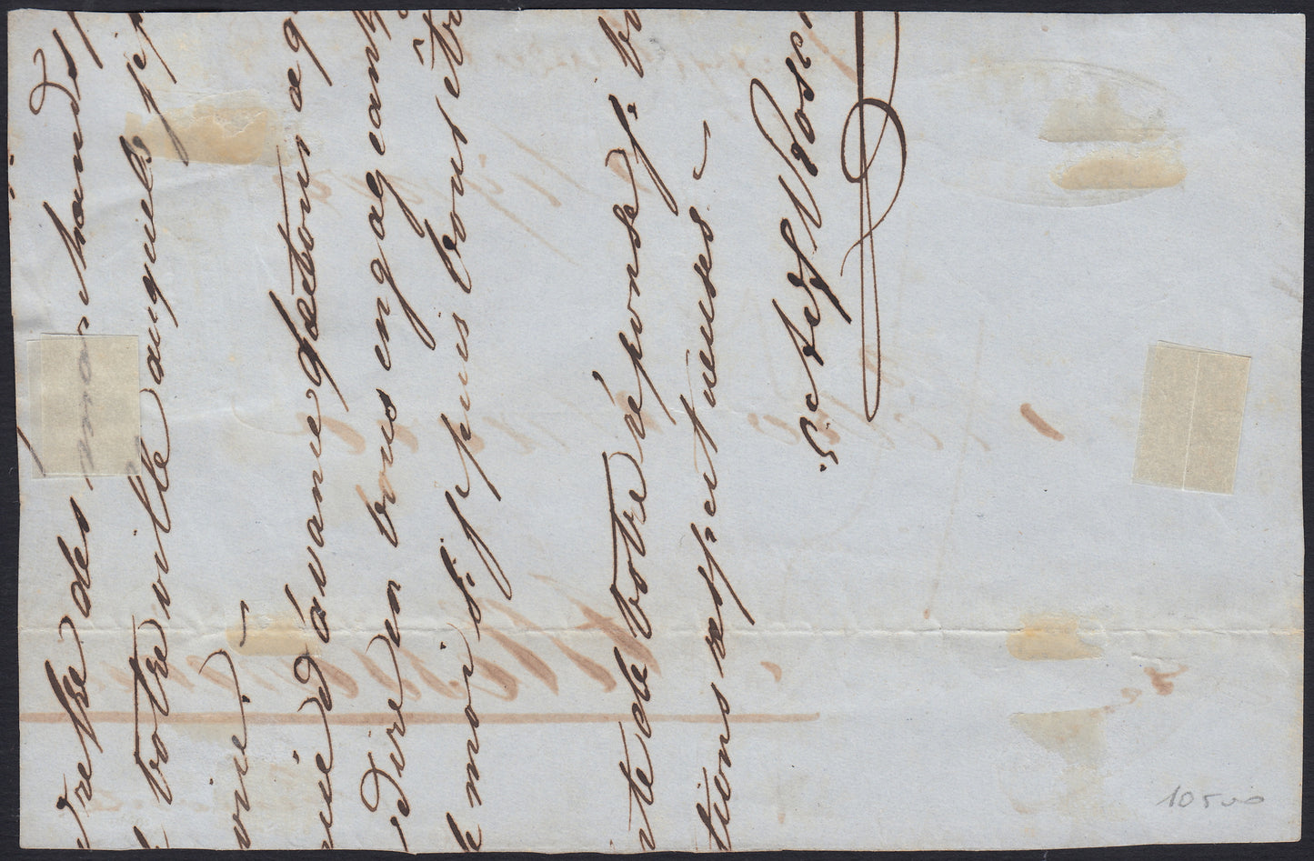 ES2512_15 - 1853 - II emissione c. 5 verde isolato su frontespizio di lettera da Torino per Alessandria 2/11/53, trovcata insufficiente e tassata 15. (4)