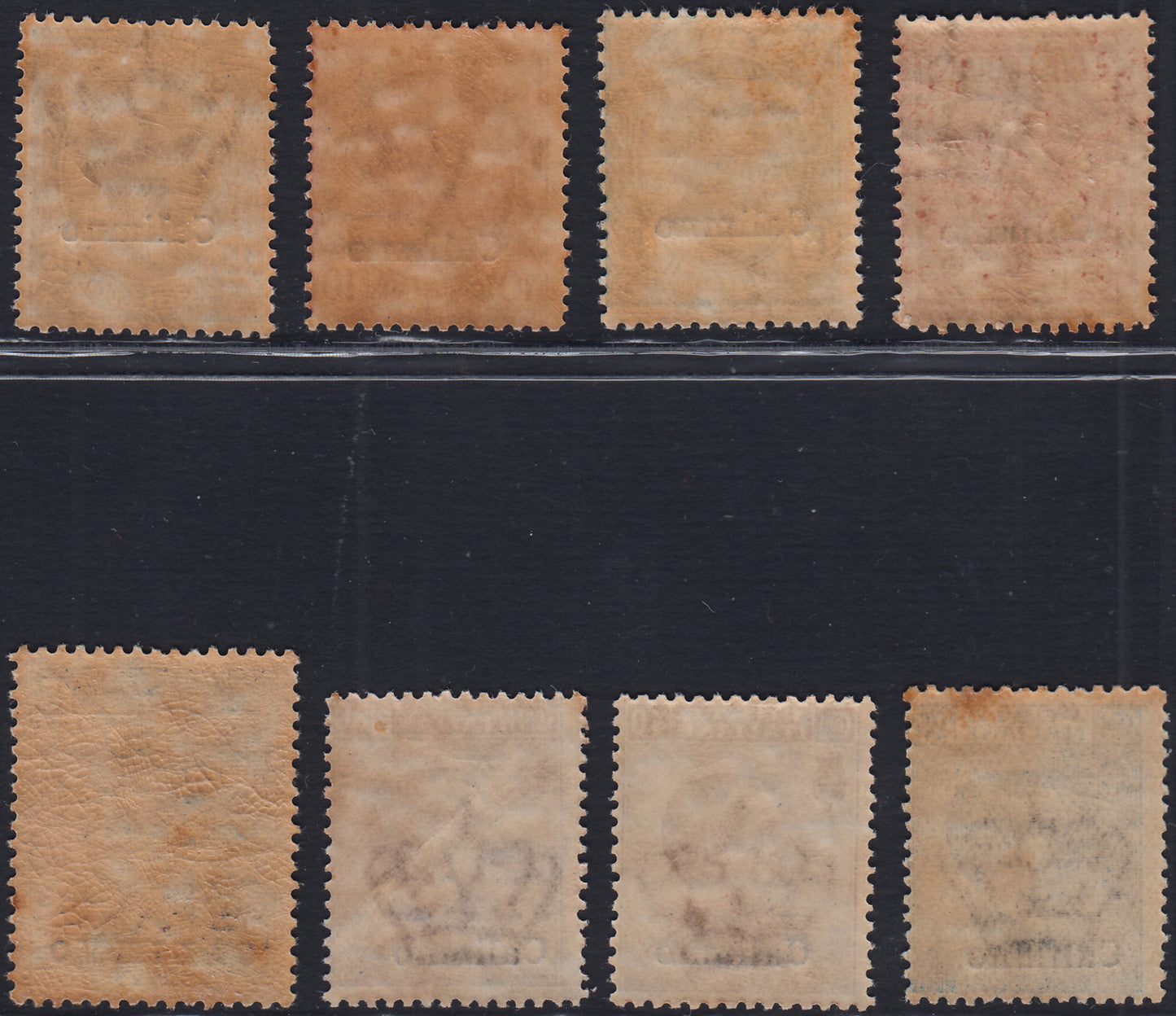 Egeo75 - 1912 - Francobolli ordinari di Regno soprastampati CALIMNO, sette valori nuovi con gomma integra (1/7 + 10)