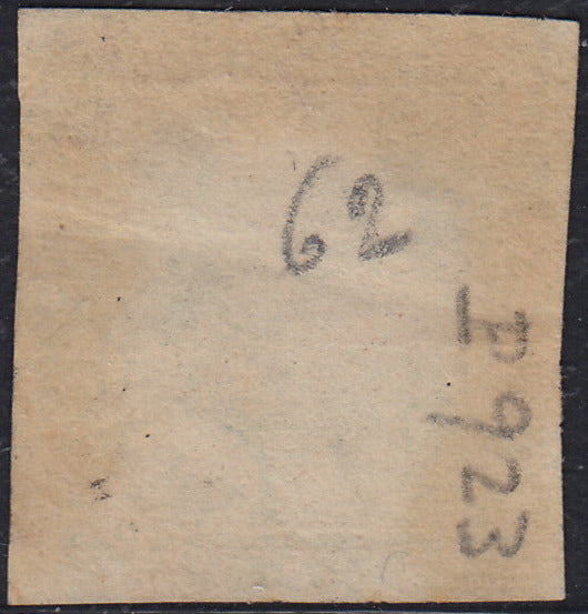 1859 - 1 brown olive grain II table paper of Naples new with original gum (4b)