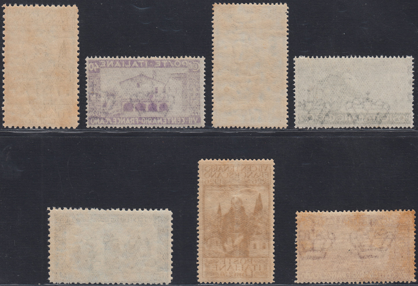 RN216 - 1926 - 7th centenary of the death of St. Francis of Assisi, series of seven new values (192/95+197/99)