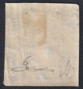 PV702 1861 - Lombardo Veneto Standard newspapers of the third issue s. 1.05 black gray used on small fragment (10g)