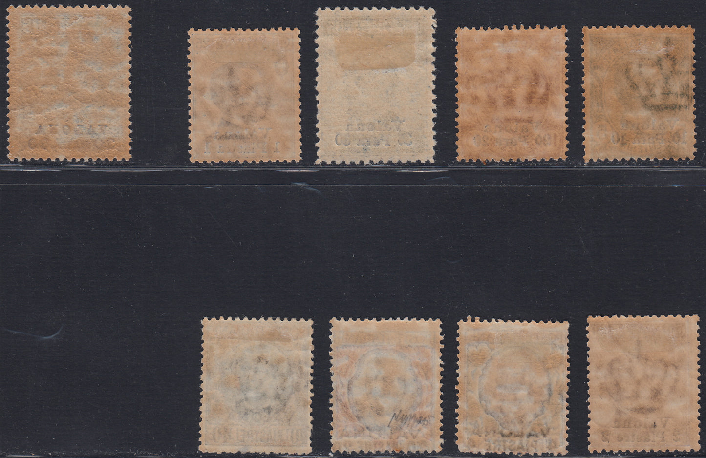 LevValona12 - 1909/16 - Francobolli d'Italia con soprastampa Valona, serie completa + integratvivo nuovi con gomma originale (1/9)