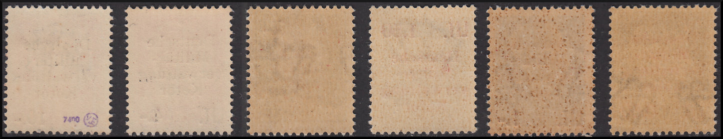 F30_164 - 1944 - German occupation of Cattaro, Italian stamps overprinted "Deutsche Militar-verwaltung Kotor" new (1/6)