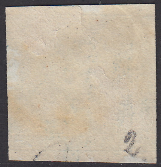 PV680 - 1851 - Mercurio azzurro del II tipo (c. 3) usato con il C1 di Como. (2).