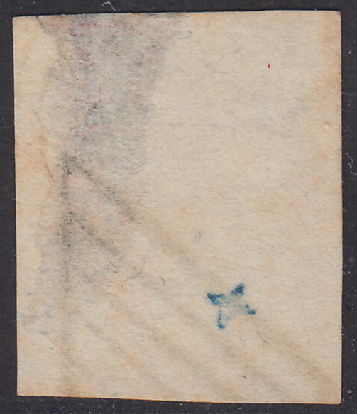 16-457 - 1855 - Duchy of Parma II issue c. 5 very light yellow used, Cardillo certified (6b)