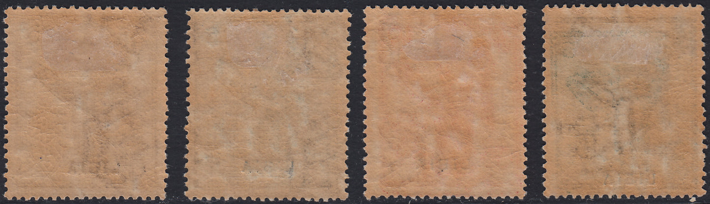Libya29- 1922 - Winged Victory overprinted LIBYA, series of 4 copies, new with original rubber (34/37).