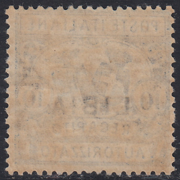 Libya5 - 1929 - Authorized Delivery stamp of the Kingdom overprinted LIBYA c. 10 light blue perforation 14 new with original rubber (2)