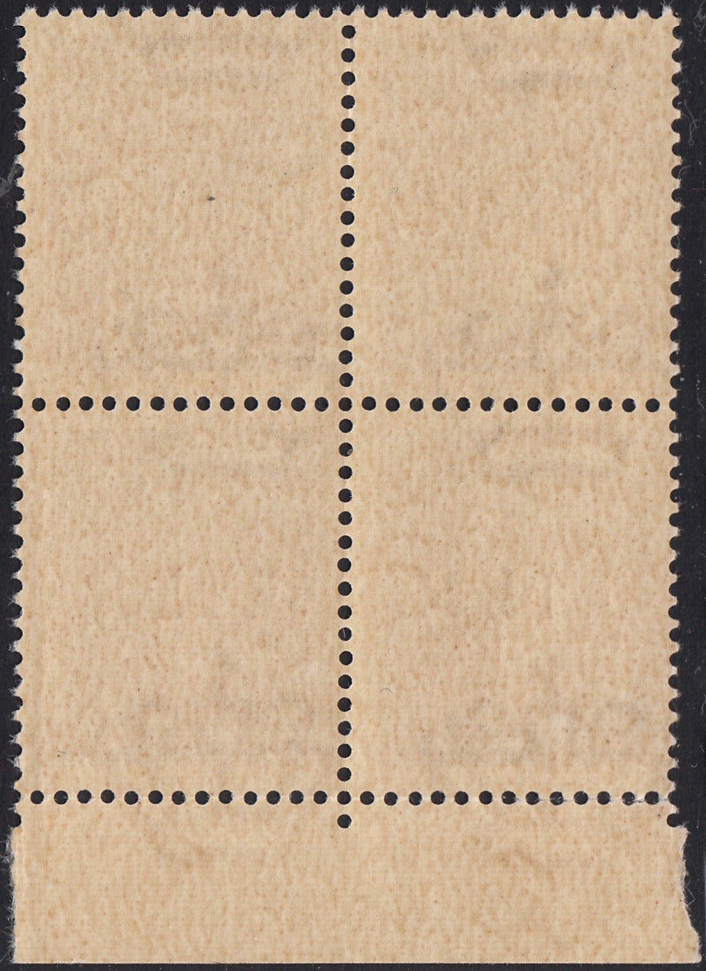 ND48 - 1944 - GNR tiratura di Brescia, Posta AereaL. 1 violetto in quartina di cui il primo ha varietà "R accostata ad N", nuova integra (121/I + 121/If)