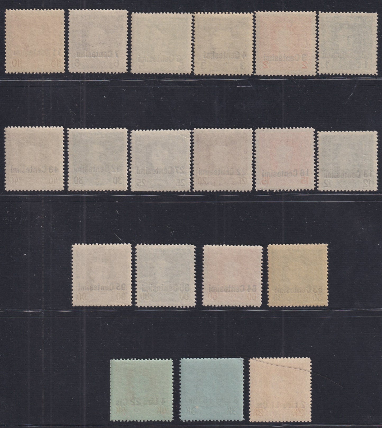 OA_117 - 1918 - Occupazione Austriaca del Friuli e del Veneto, francobolli di Austria soprastampati, nuovi gomma integra (1/19)