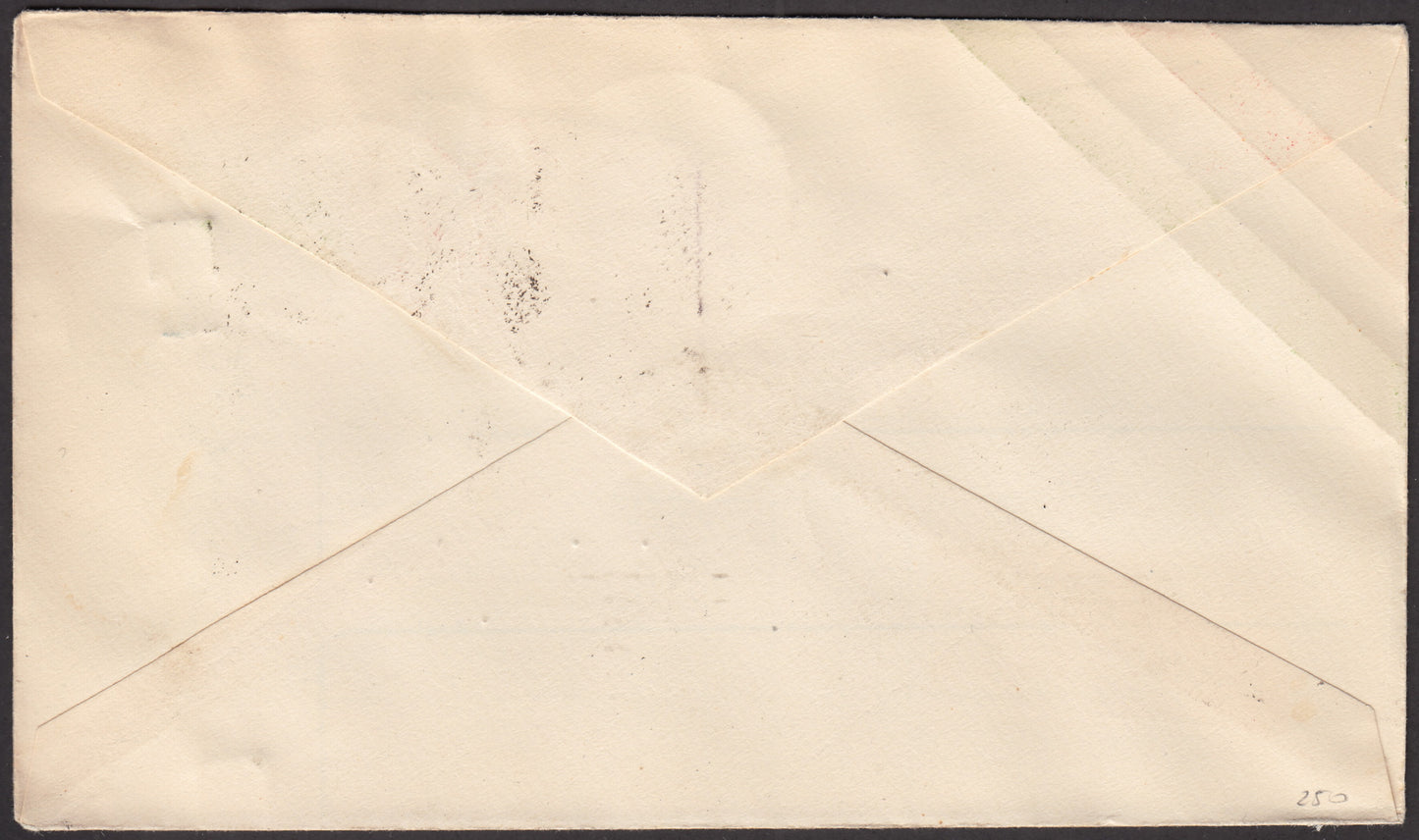 1931 - First flight Genoa - Gibraltar 17/5/31 stamped with imperial c. 20 carmine + c. 25 green + PA L. 1 violet (247 + 248 + PA14)