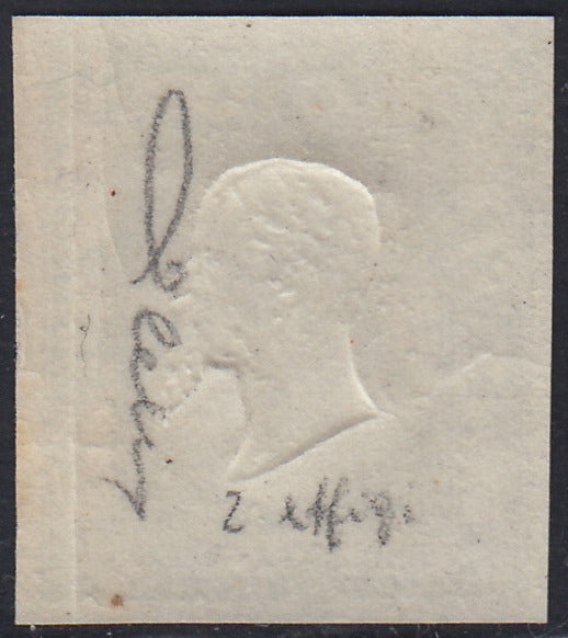 PN89 - 1861 - Effigie di V.E. II volta a destra, 50 grana grigio perla nuovo con gomma integra (24)