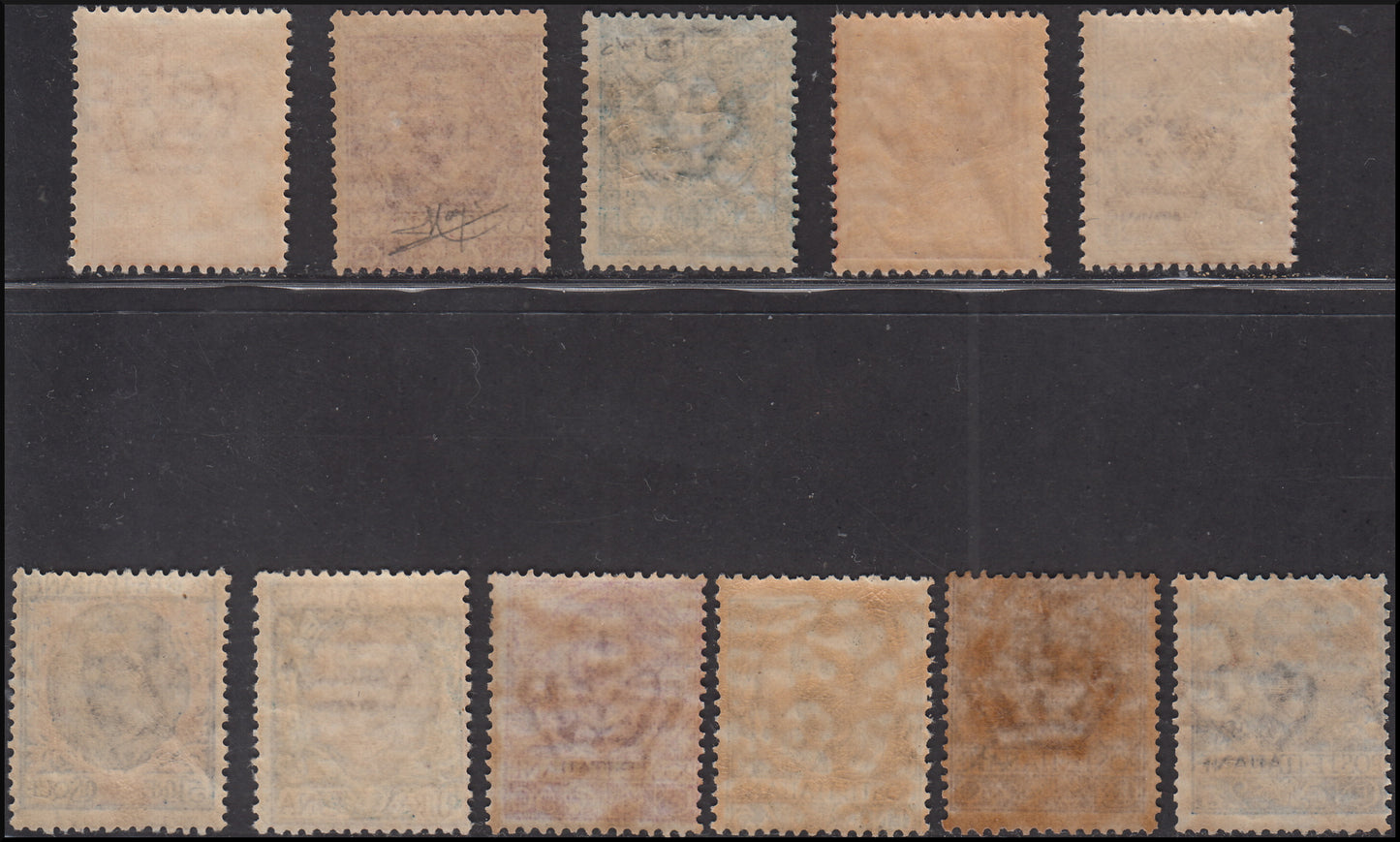 PPP745 - 1901 - Floreale, serie completa di posta ordinaria nuova con gomma originale (68/78)