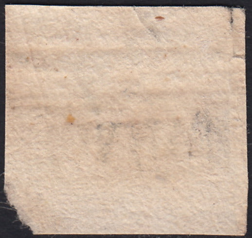 PV60_186 - 1858 - Stemma delle Due Sicilie, 1/2 grano rosa chiaro I tavola usato (1)