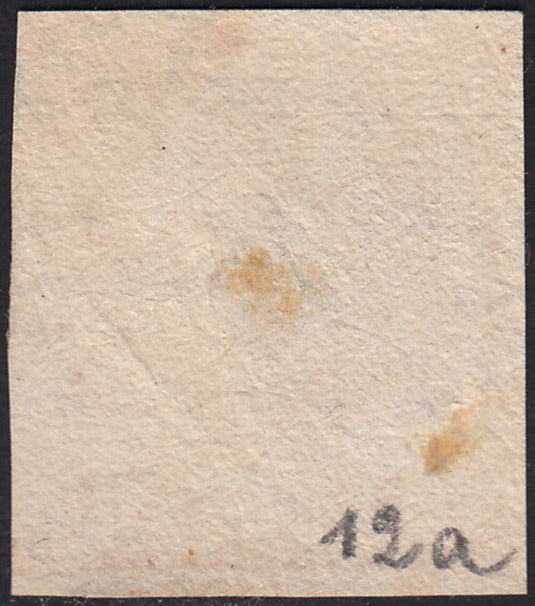 PV60_194 - 1858 - Stemma delle Due Sicilie, 20 grana rosa lillaceo I tavola usato (12a)