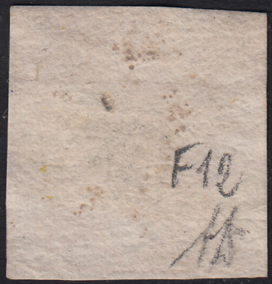 1858 - Kingdom of Naples 20 grana brownish pink I table used with original cancellation (12)