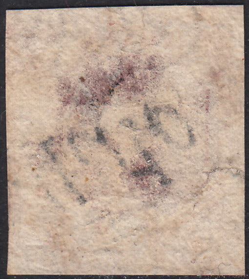 1858 - Kingdom of Naples 20 grana brownish pink I table used with original cancellation (12)