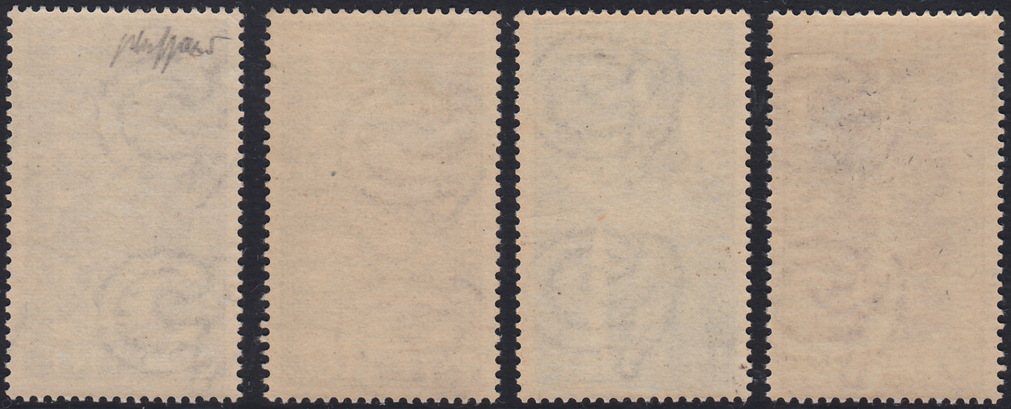 REP40 - 1949 - Winged wheel watermark, Venice Biennale complete set of four values new intact rubber (594/7)