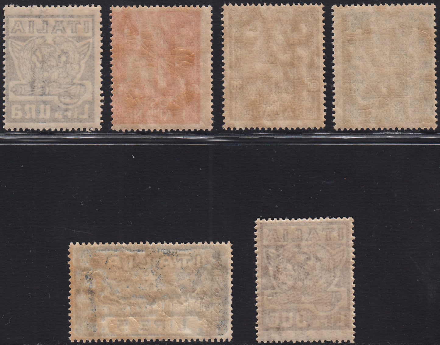 RN427 - 1923 - Anniversario della Marcia su Roma, serie completa di sei valori nuova con gomma integra (141/146).