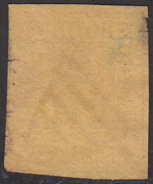 ROM42 - 1859 - Cifra in un rettangolo 2 baj giallo arancio usato con annullo originale (3)