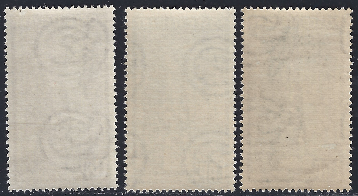 Rep21 - 1949 - Programma di Ricostruzione dell'Europa, serie dei tre valori nuovi con gomma integra (601/603)