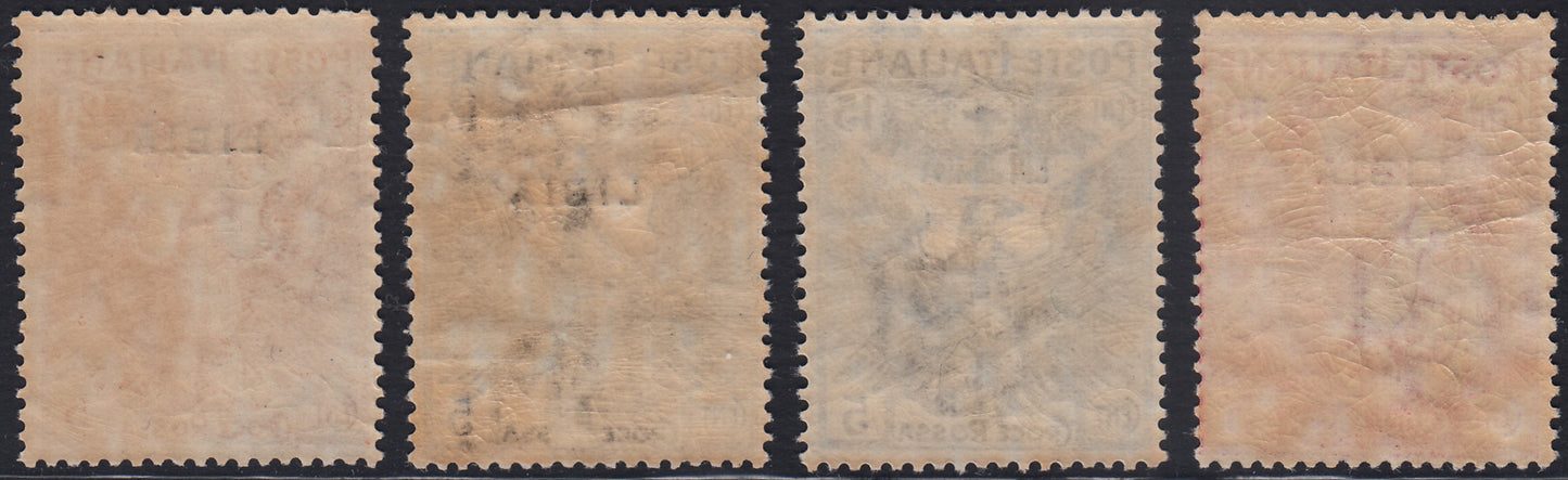 T171 - 1915/16 - Croce Rossa di Libia serie completa di 4 valori nuova gomma integra (13/16)