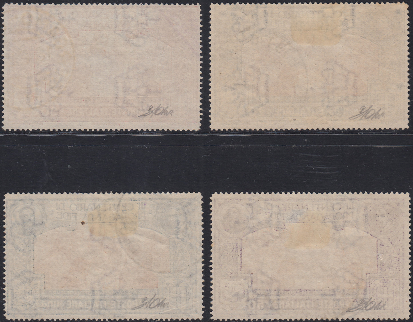 UT304 - 1923 - 3° centenario Propaganda Fide, Serie completa di 4 valori usati con annulli originali (131/134)