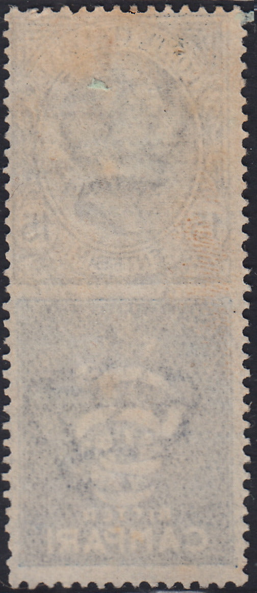 Kingdom of Italy, advertising issues, c. 25 light blue and brown "Piperno" new with intact rubber (6)