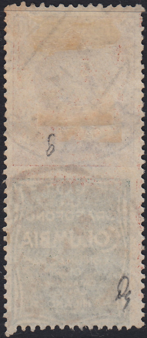 Kingdom of Italy, advertising issues, c. 25 light blue and brown "Piperno" new with intact rubber (6)