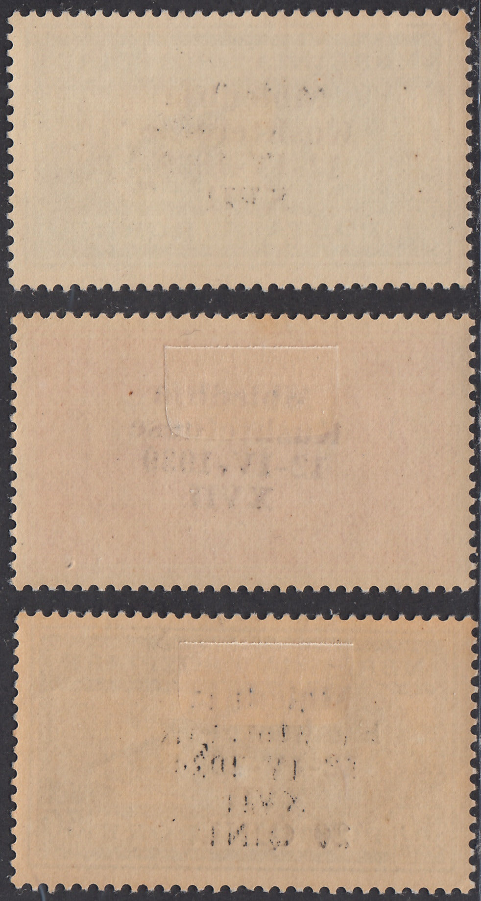 1939 - Constituent Assembly, Air Mail complete set of three new examples with original rubber (A1/3).