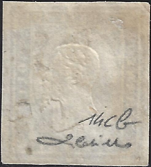 IV emissione c. 10 oliva grigio scurissimo I tavola usato (14Cb)