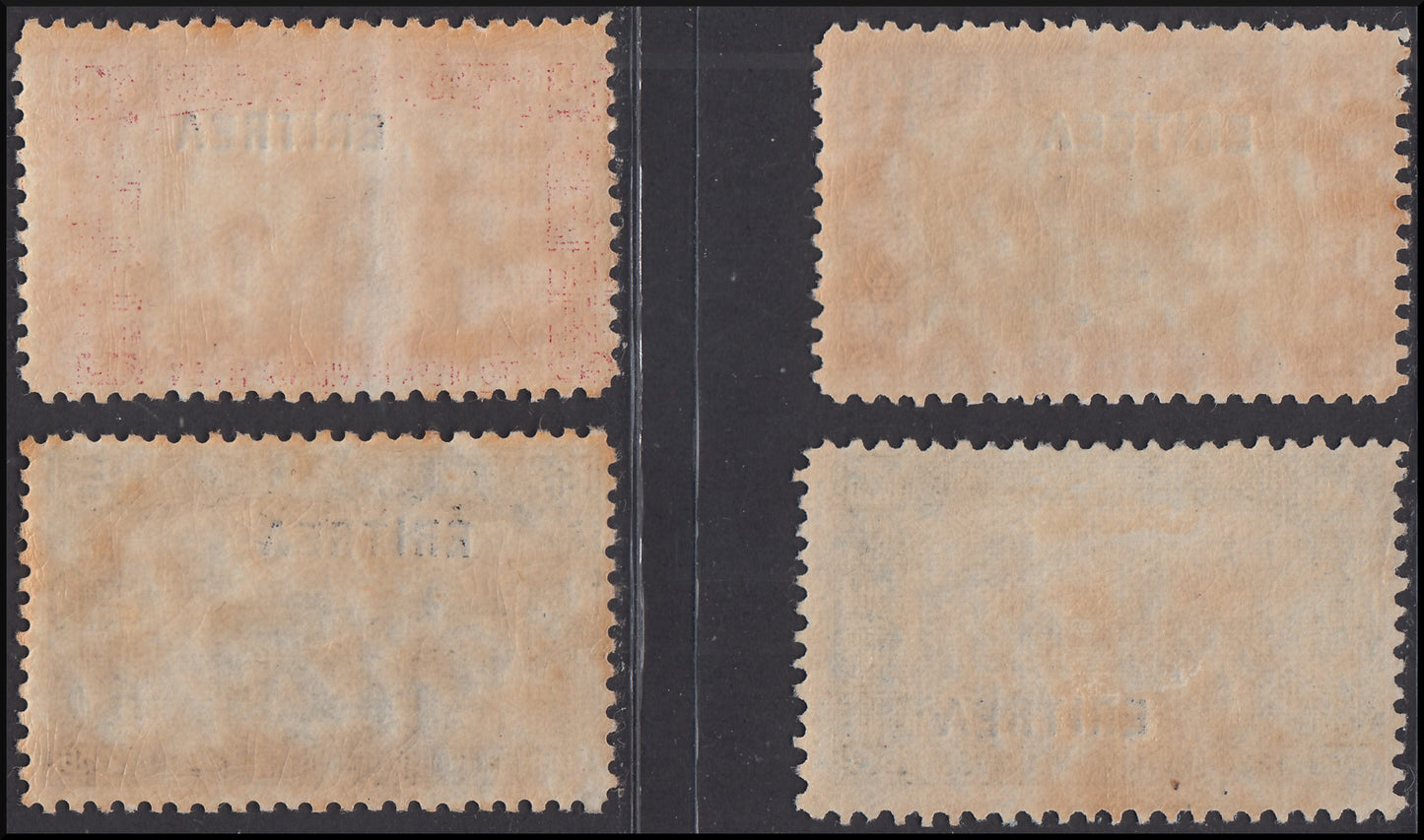 Colonie Italiane, Eritrea Milizia prima emissione serie completa di quattro valori nuovi integri (116/119)