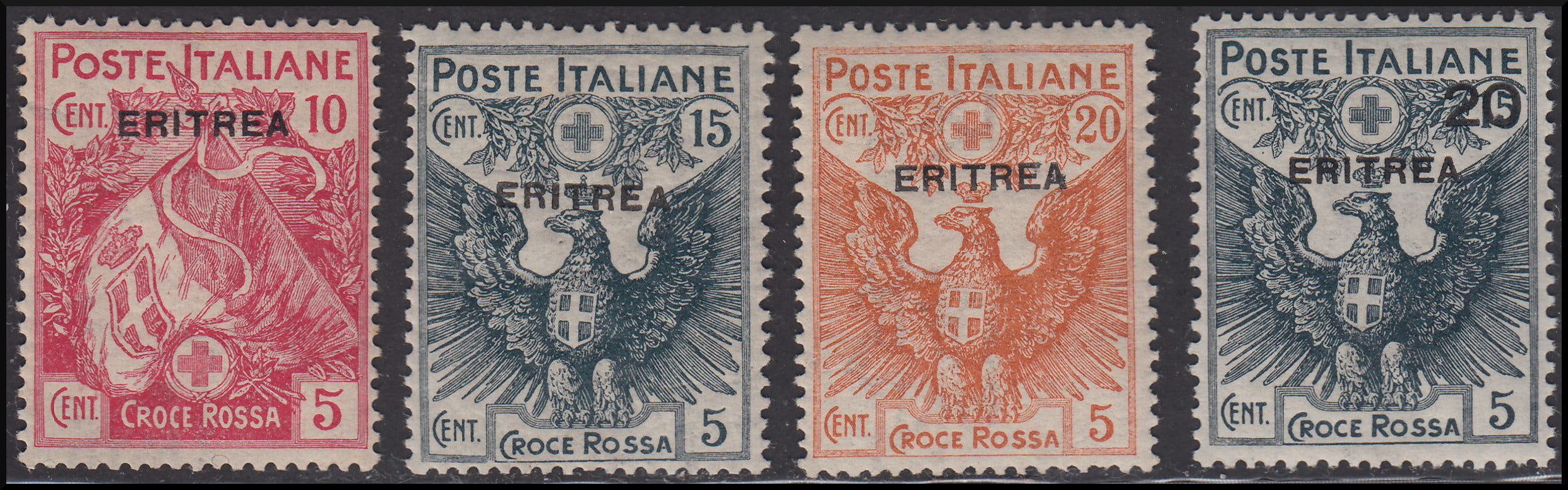 COLONIE ERITREA 1928-29 FRANCOBOLLI D'ITALIA SOPR. ERITREA 2 V. G.I MNH** | Filatelia Meloni COLONIE ERITREA 1928-29 FRANCOBOLLI D'ITALIA SOPR. ERITREA 2 V. G.I MNH** | Filatelia Meloni