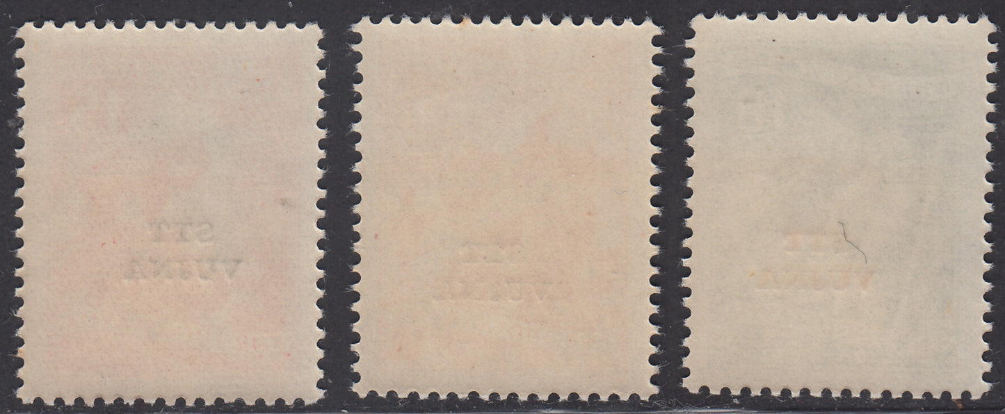 1954 - Economy and Industry with modified design, complete series of three values, new complete (98/100)