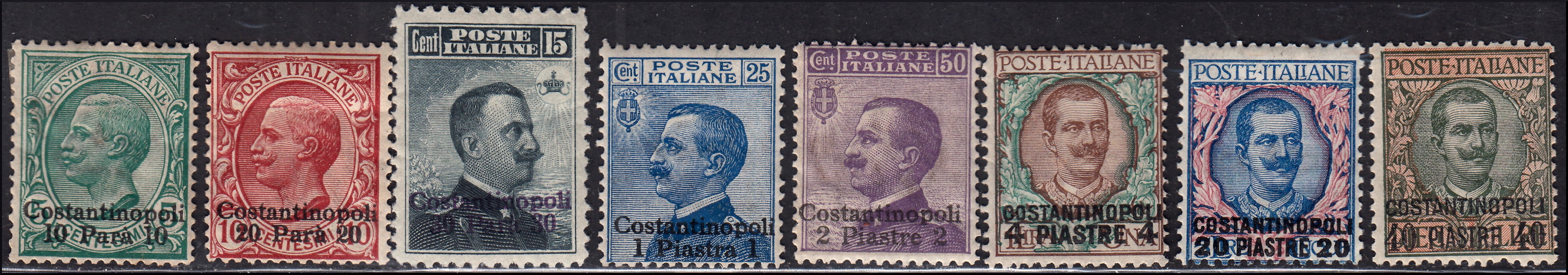 E1_344 - 1909/11 - Quarta emissione locale + emissione di Torino (18/27) nuove con gomma originale. Unite altre due serie (33/45).