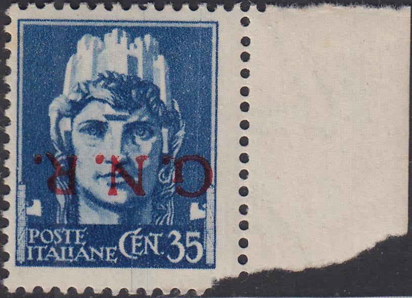 1944 - GNR Brescia Espresso of L. 1.25 complete sheet of 50 copies, new with full gum intact. (19/II).
