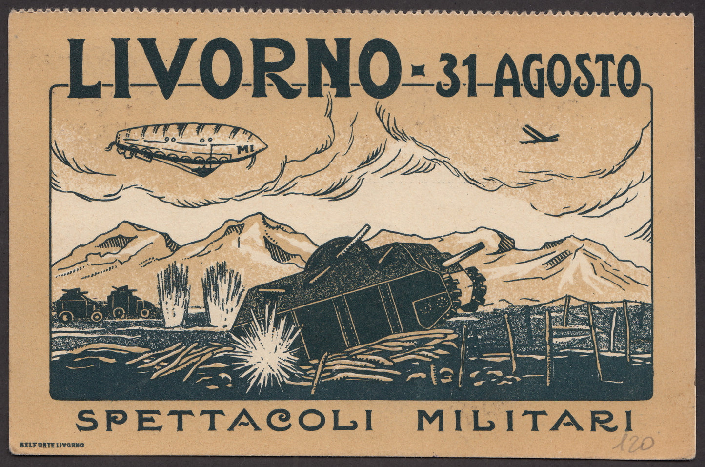 PA332 - 1919 - Festa Ginnico - Militare Livorno 31/8/1919 -  (18)