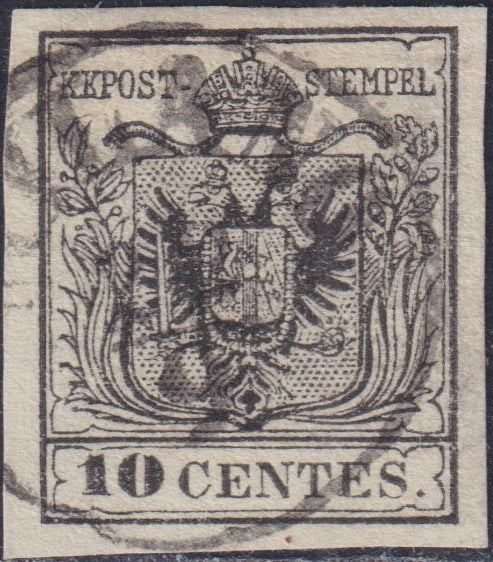 1859 - 1 brown olive grain II table paper of Naples new with original gum (4b) 