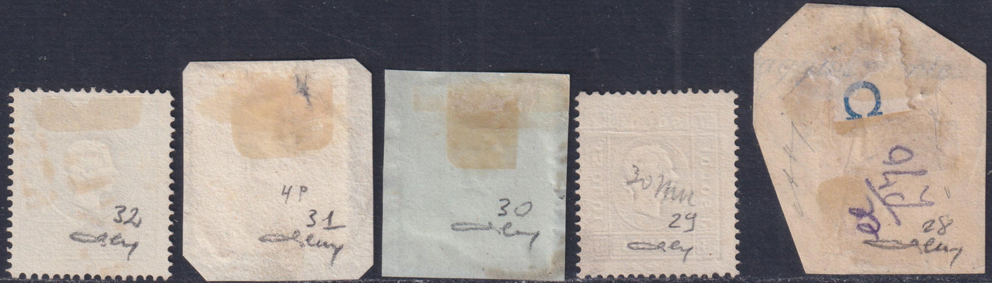 1859 - 1 brown olive grain II table paper of Naples new with original gum (4b) 