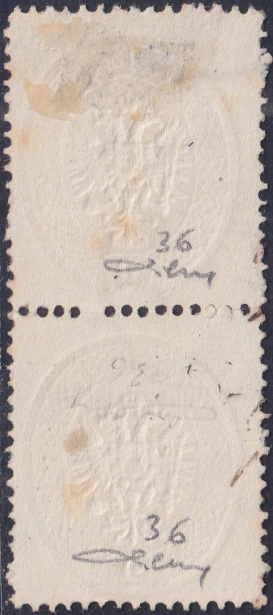 1859 - 1 brown olive grain II table paper of Naples new with original gum (4b) 