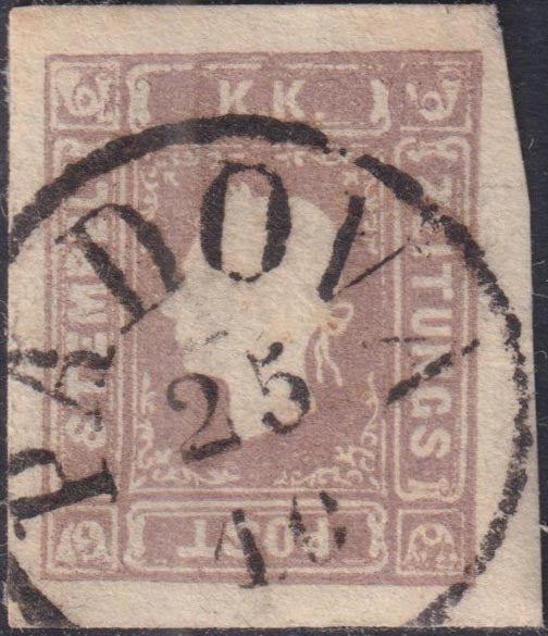 1859 - 1 brown olive grain II table paper of Naples new with original gum (4b) 