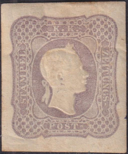 1859 - 1 brown olive grain II table paper of Naples new with original gum (4b) 