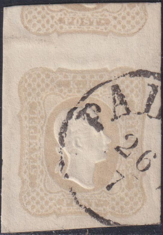 1859 - 1 brown olive grain II table paper of Naples new with original gum (4b) 