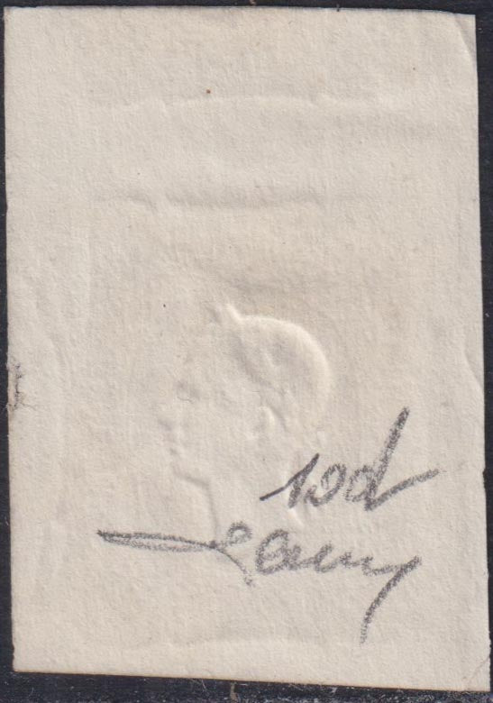 1859 - 1 brown olive grain II table paper of Naples new with original gum (4b) 