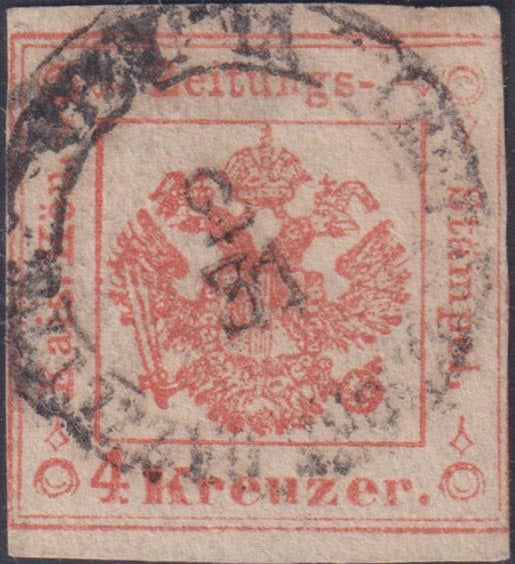 1859 - 1 brown olive grain II table paper of Naples new with original gum (4b) 