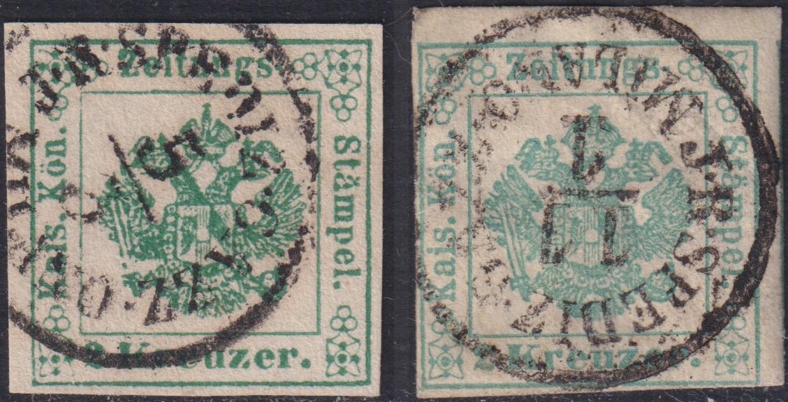 1859 - 1 brown olive grain II table paper of Naples new with original gum (4b) 